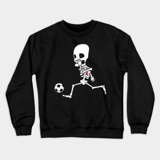 soccer skeleton halloween Crewneck Sweatshirt